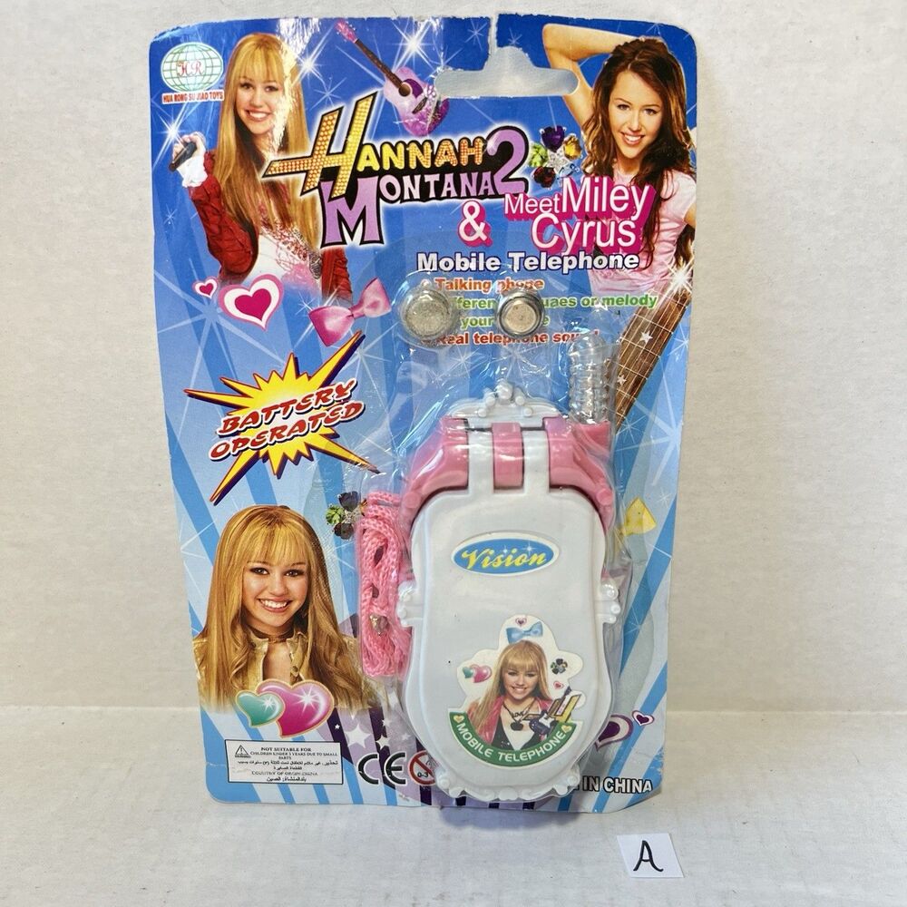 Hannah Montana 2 & Meet Miley Cyrus Toy Cell Phone- Unopened Y2K